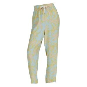 The Palm Print Silk Charmeuse Pull-On Pants